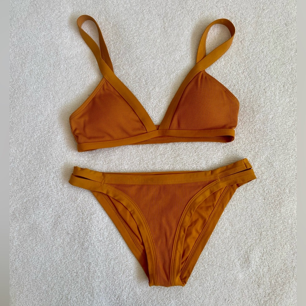 LSPACE Yellow Bikini Bathing Suit